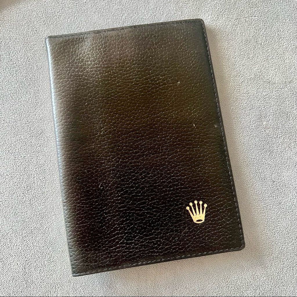 Rolex Black Genuine Leather CardPassport Holder 65x45 Inches Rolex Black Genuine Leather CardPassport Holder 65x45 Inches